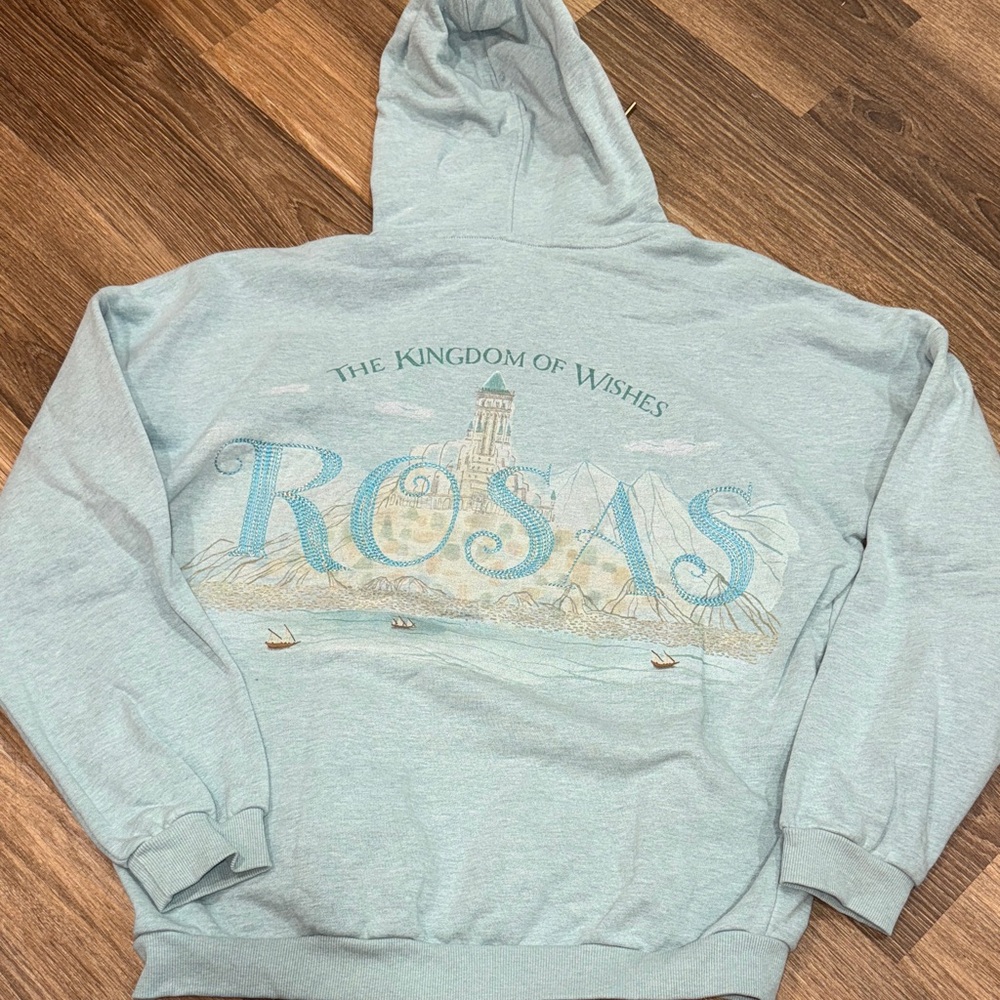 Disney Parks hoodie size M wish teal Like new oversized fit